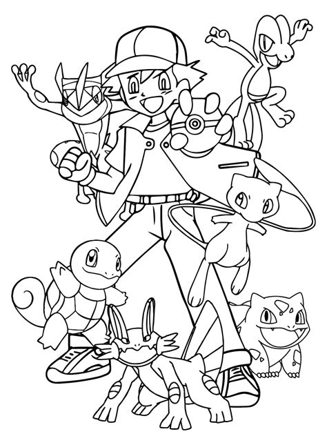 54 Ash Ketchum Coloring Pages